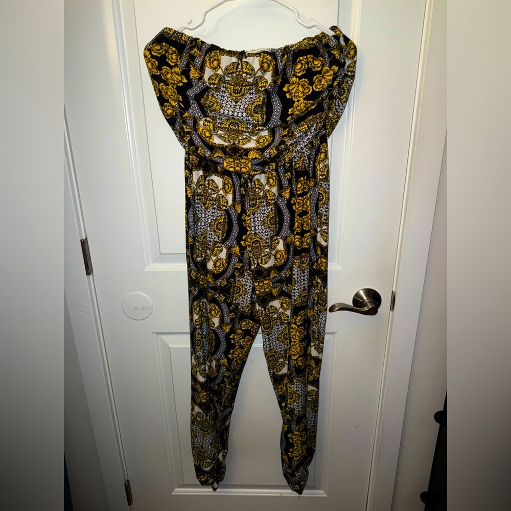 Black Gold No Comment Romper Size Large